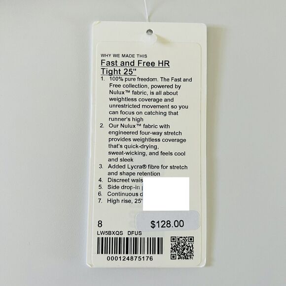 LULULEMON ATHLETICA Deep Fuchsia F & F HR 25" Tight Leggings - US 8 - Picture 8 of 8